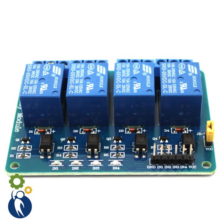 Module 4 Relay 5V, tín hiệu vào điều khiển DC5V