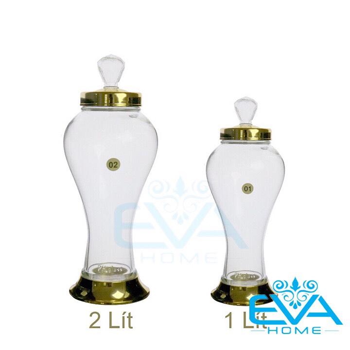 [HCM]Bình ngâm sâm thủy tinh 2 lít