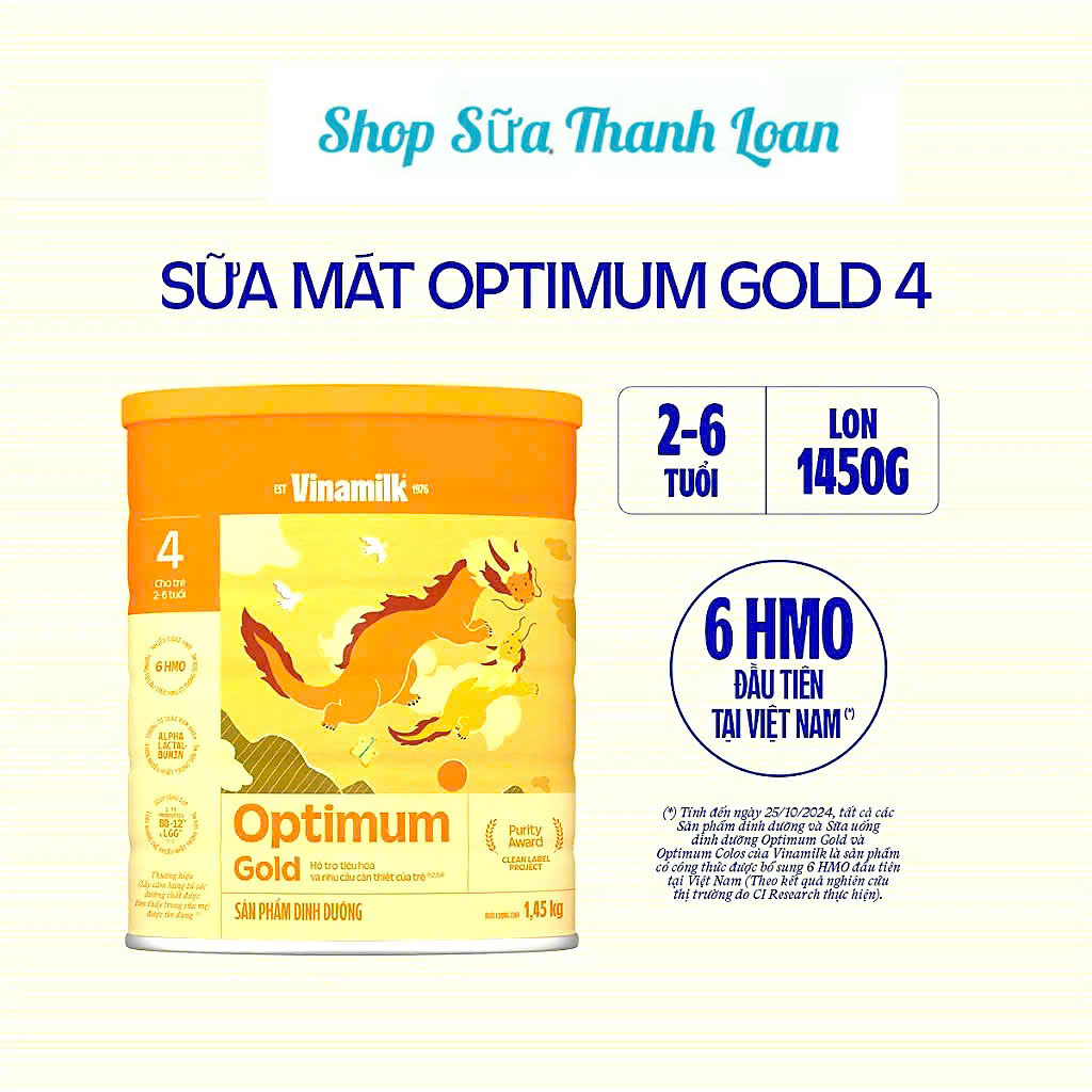 (HSD T5-2028) SỮA BỘT VINAMILK OPTIMUM GOLD 1/2/3/4 LON 400G/ 800G/ 1450G.