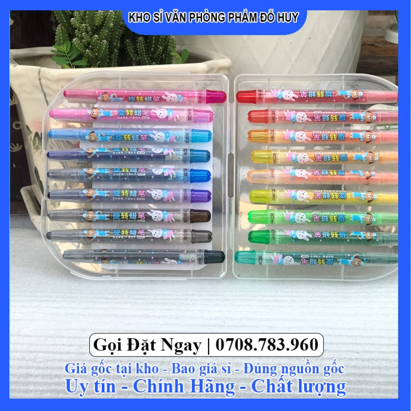 Bút sáp vặn nhiều màu