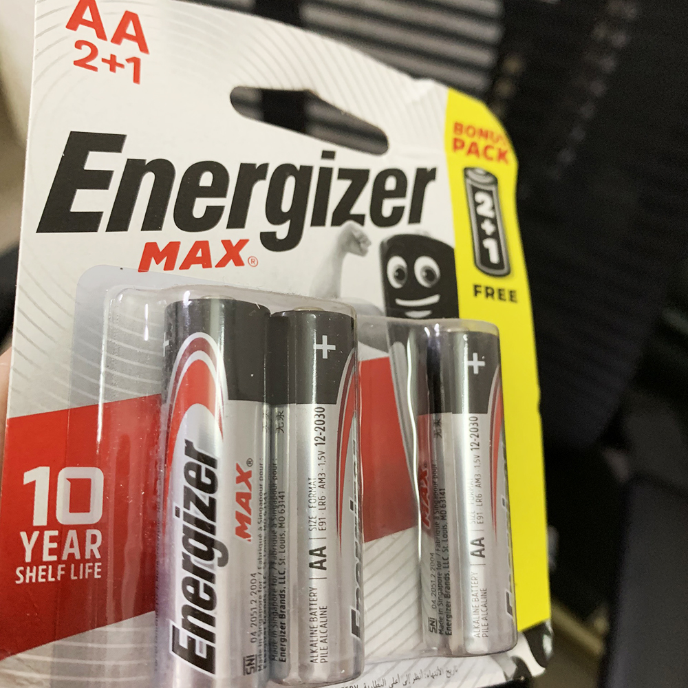 Pin AA Energizer Alkaline Max - Pin Tiểu E91 Vỉ 3 Viên