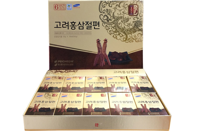 Hồng sâm lát tẩm mật ong Pocheon Hàn Quốc 200g