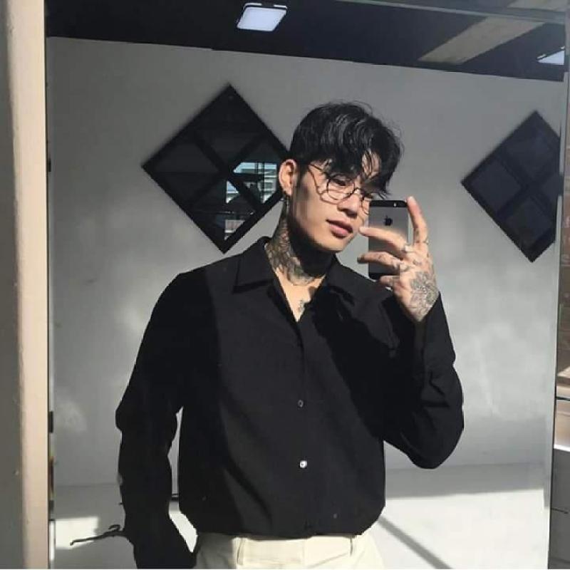 Sơ mi cổ vest tay dài