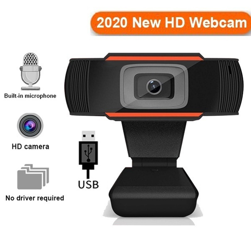 【Miễn phí Đồng hồ thạch anh】Webcam USB 2.0 480P Camera Web Cam 1080P độ cho máy tính xách tay PC