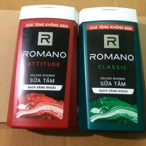 Sét 3 chai sữa tắm hương nước hoa cao cấp nam romano classic 150g