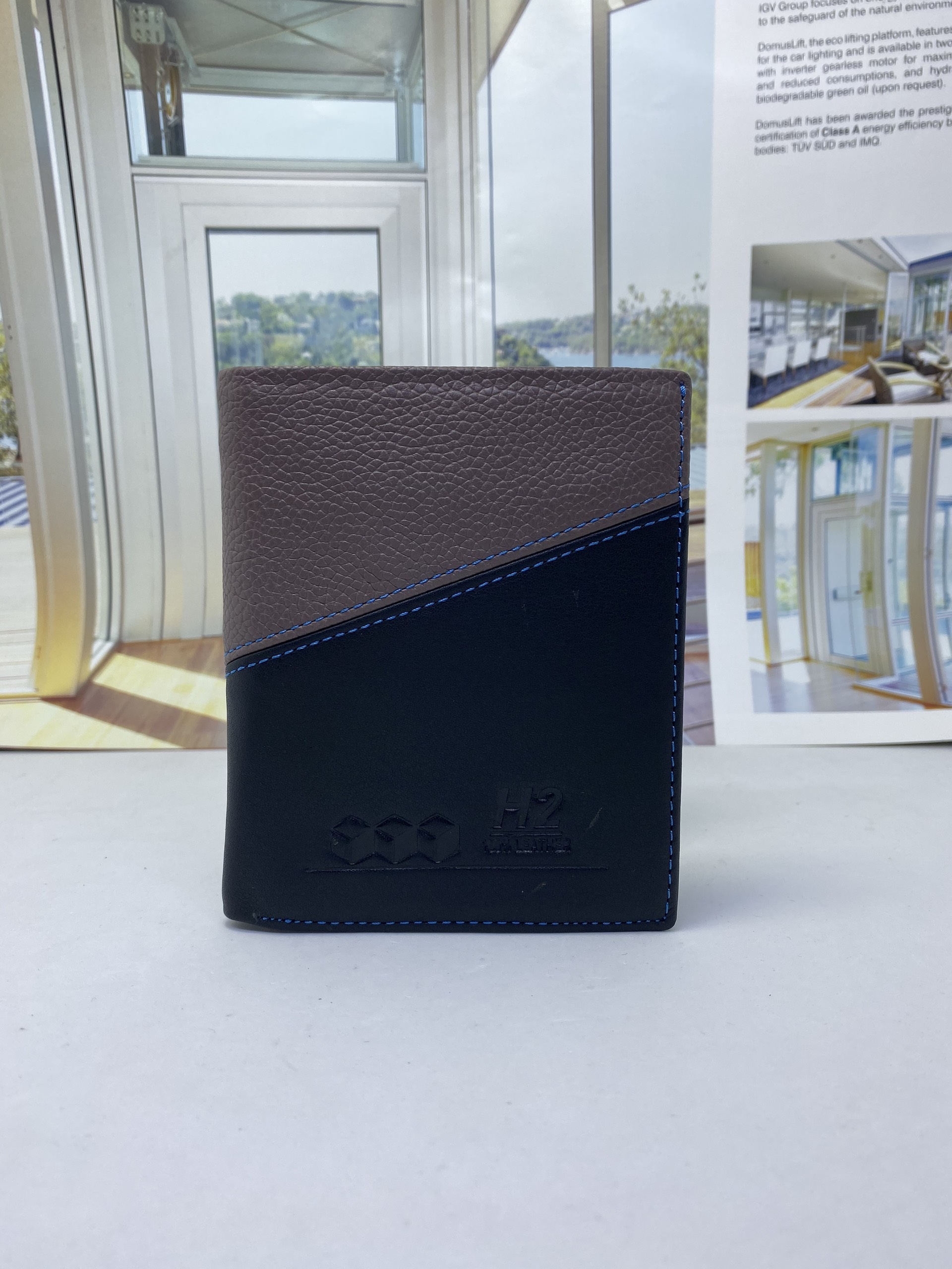 Bộ quà tặng ví / bóp da nam cao cấp, full túi hộp (loại ví đứng)