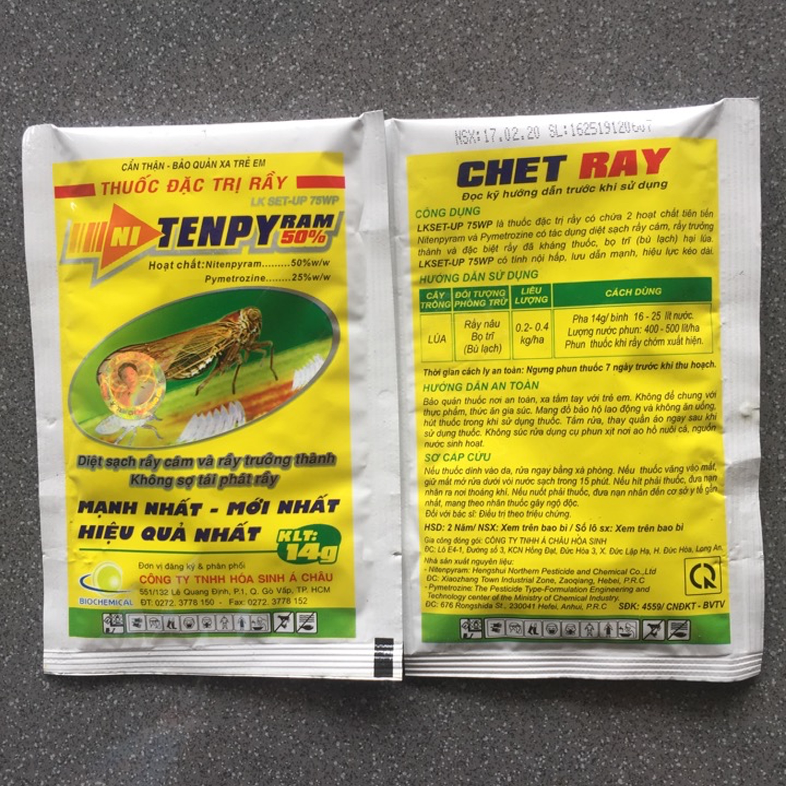 30 gói Thuốc trừ Rầy, Bọ Trĩ Chet Ray 14gr