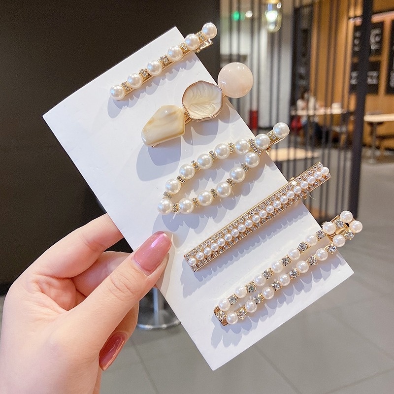 Set kẹp tóc hình ngôi sao đính đá lấp lánh