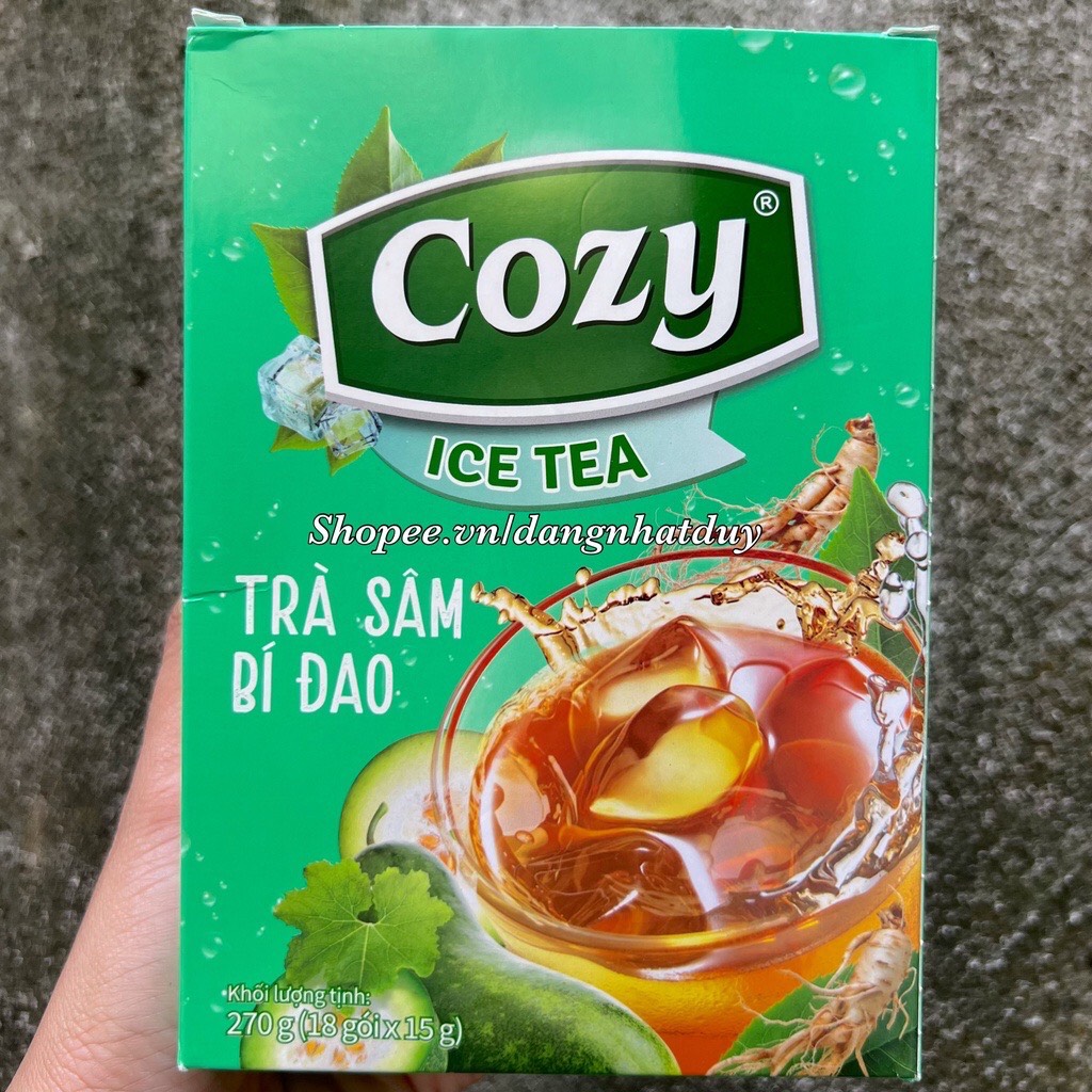 Trà Hoa Qủa COZY ICE TEA Hòa Tan Đủ Vị ( Hộp 18 gói x 15gr)
