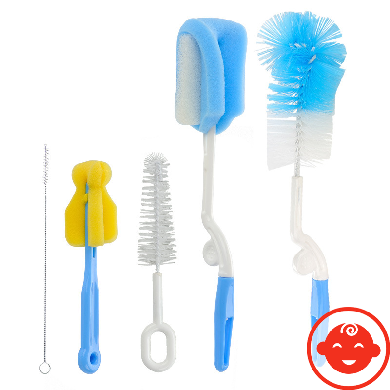 Cọ rửa bình sữa cho bé 5 chi tiết đa năng vệ sinh bình núm ty