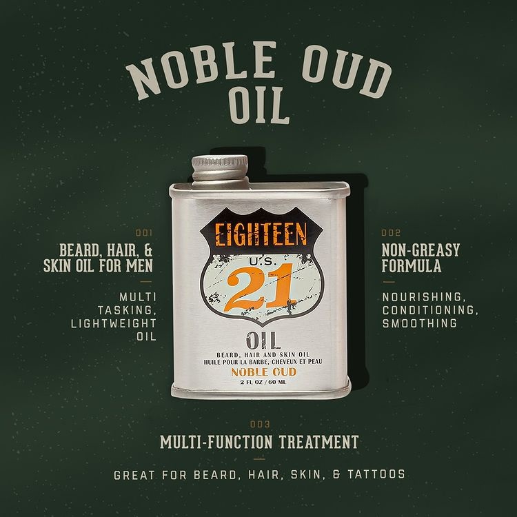 TINH DẦU DƯỠNG TÓC-RÂU 18.21 MAN MADE OIL NOBLE OUD