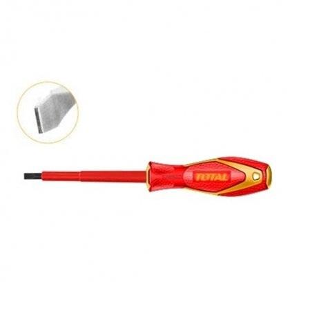 Tua vít dẹp cách điện sl6.5x150 total thtis6150