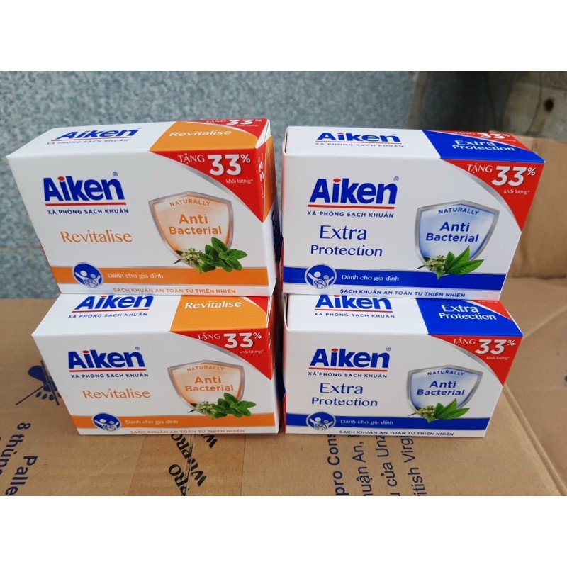 Xà bông cục sạch khuẩn Aiken 90g