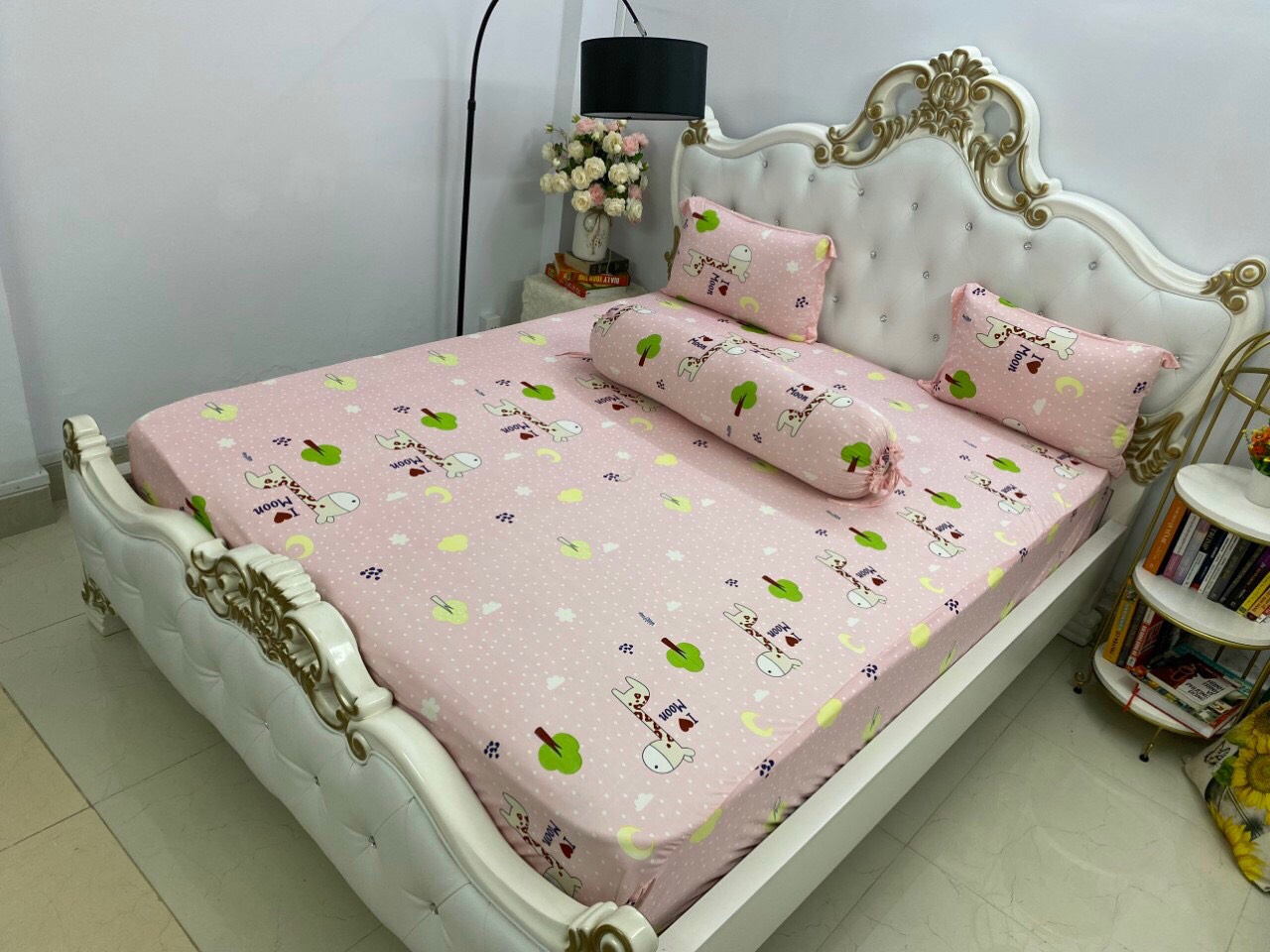 Bộ Drap Thun Hàn Quốc mát lạnh { 4 món } khách nhớ chọn size