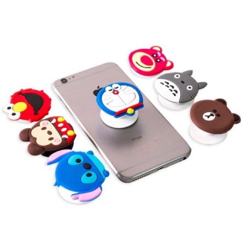 Giá Đỡ Popsocket Silicon Hình Thú Dễ Thương Tiện Lợi