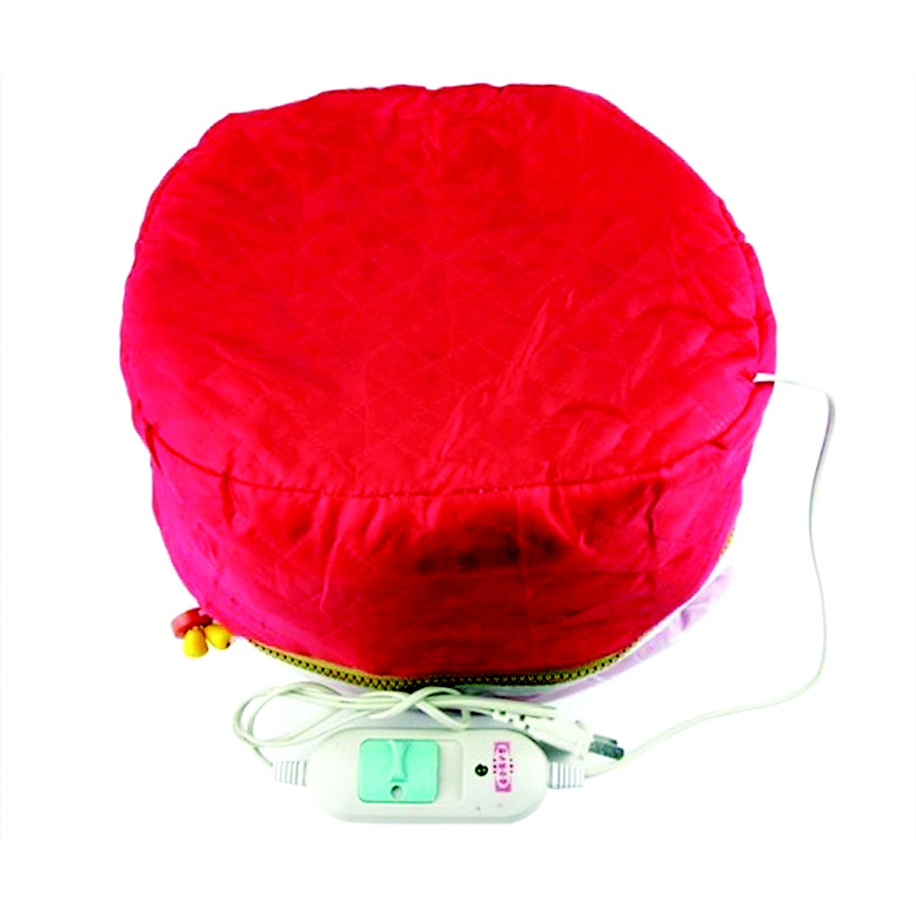 Nón hấp dầu ủ tóc nhiệt tại nhà nấc nhiệt độ có dây khóa kéo