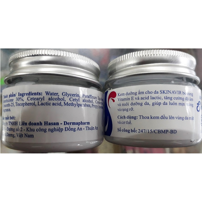 Kem dưỡng ẩm Skinavir Hasan 45g