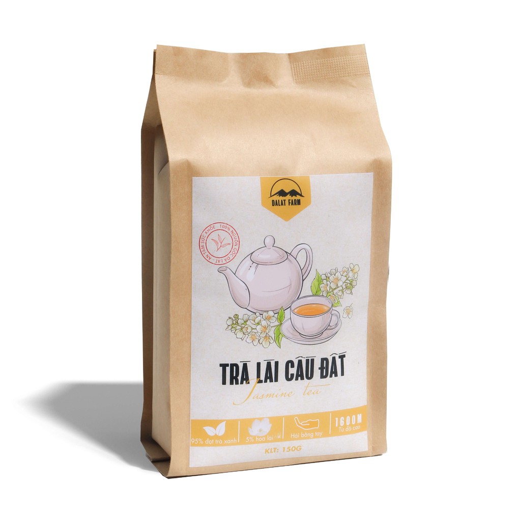 Trà Lài Cầu Đất Dalatfarm - Túi 150gr Trà Hoa Nhài - Jasmine Tea