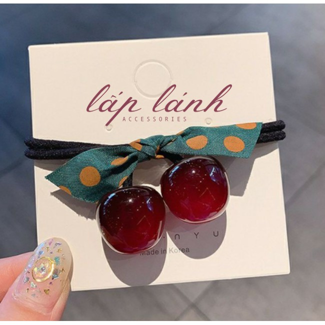 Cột tóc trái cherry HQ dễ thương