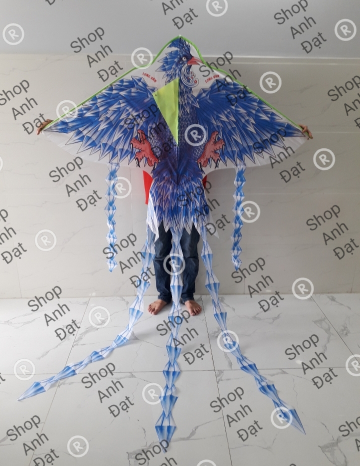 DIỀU PHỤNG HOÀNG KIM CƯƠNG 5 ĐUÔI TẶNG KÈM TAY CẦM THẢ DIỀU 100 MET ( PHIÊN BẢN HIẾM)