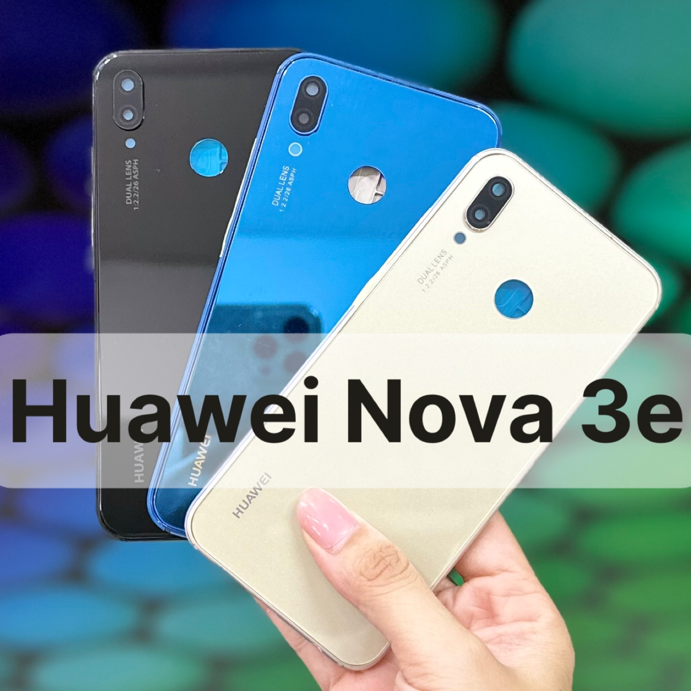 Vỏ bộ Huawei Nova 3E (lưng kính camera, khai sim , sườn , nút)
