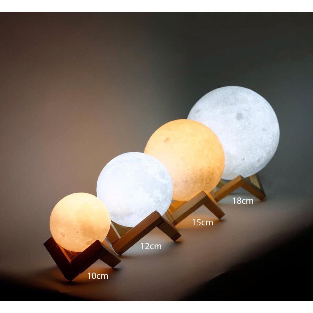 [ Hàng Loại 1 ] Đèn Ngủ Mặt Trăng Version 2021 size 10 - 20 cm