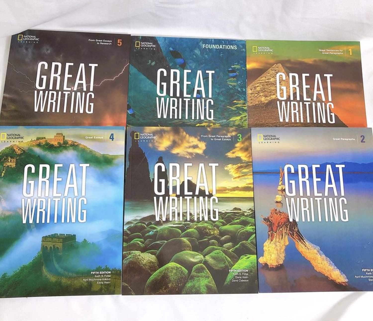 Nhập - Great Writing - Natinal Geographic bộ 6q luyện kỹ năng viết.