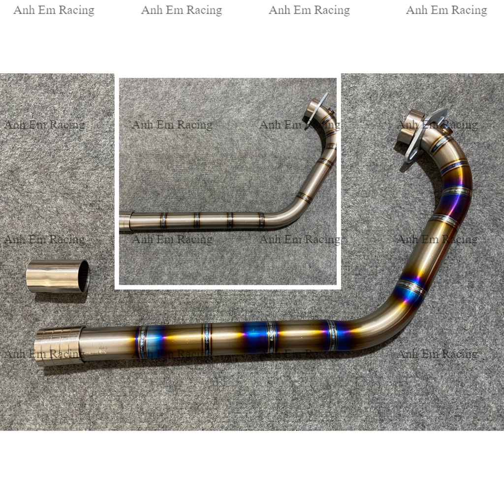 Cổ pô titan 100% gắn pô zin satria raider fi size 32mm