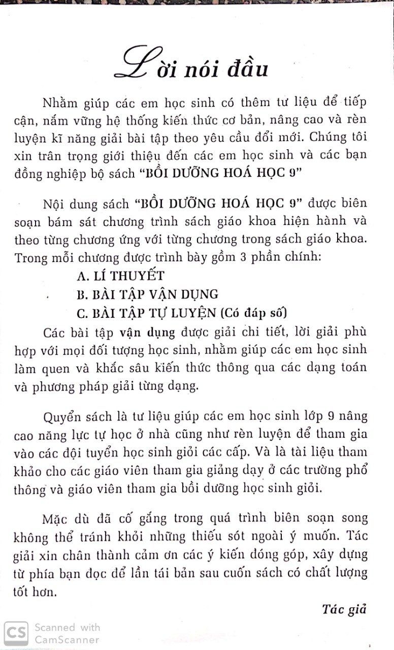 [HCM]Bồi dưỡng hóa học 9