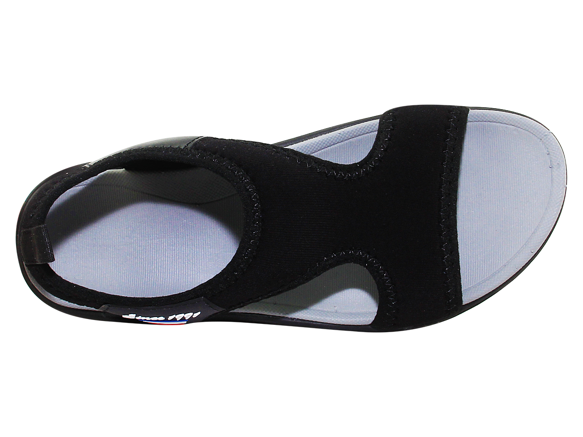 SANDAL ĐẾ BẰNG NỮ Bita's SYN.263 (Đen + Xám)