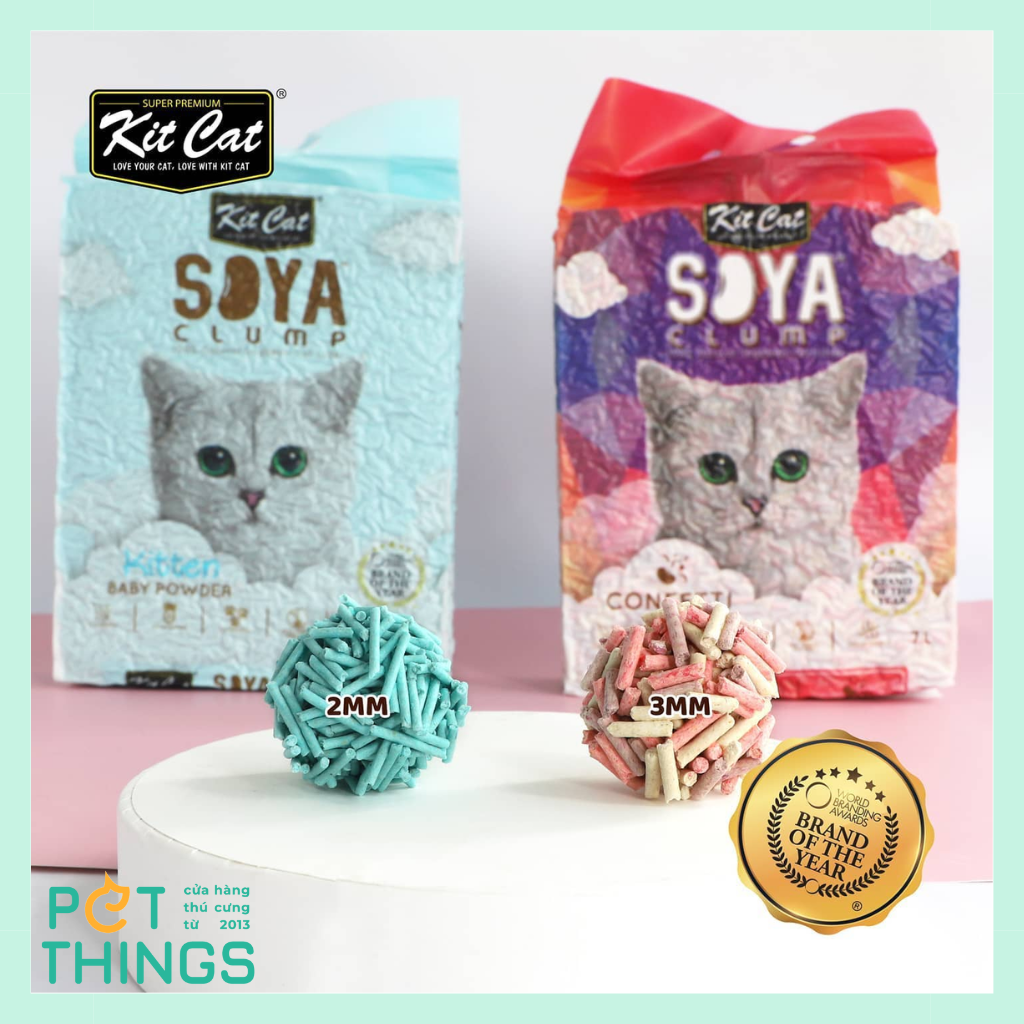 Kit Cat SOYA 7L Cát Vệ Sinh Đậu Nành Vón Cục Cho Mèo