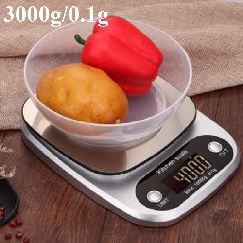 Cân điện tử nhà bếp kitchen scale 0,1gr - 3kg/5kg/10kg màn hình led cảm ứng độ chính xác cao, từng gram thiết kế sang trọng - Cân tiểu ly mini , cân làm bánh