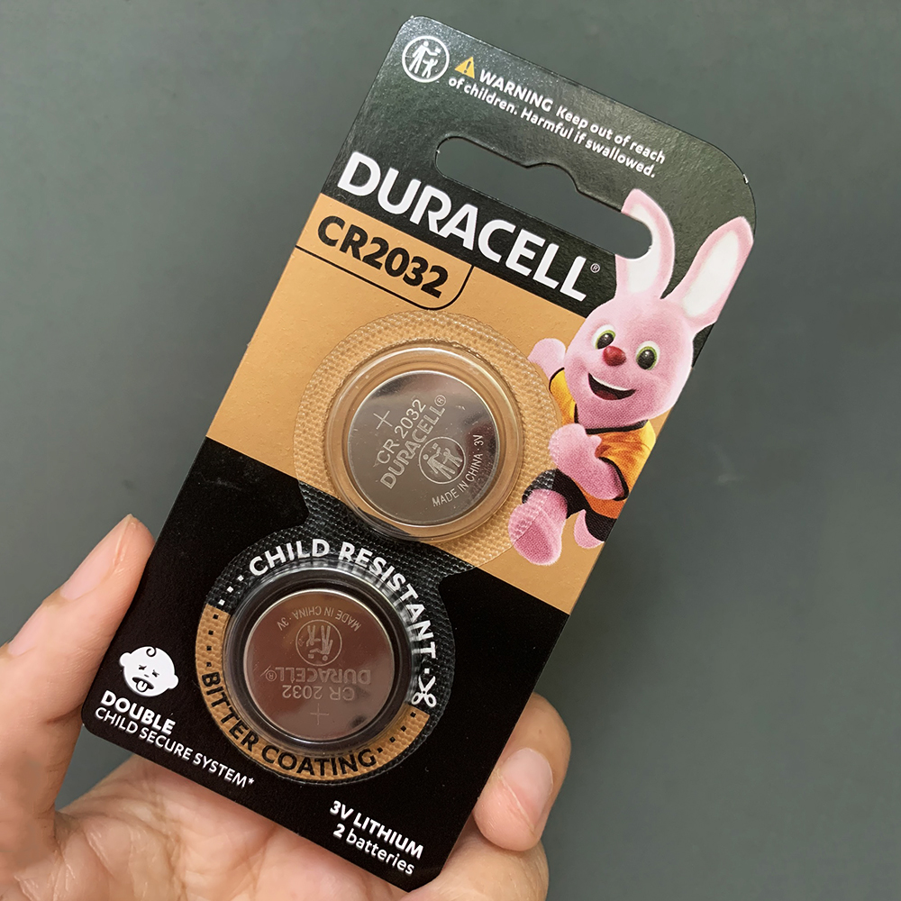 Vỉ 2 viên pin cr2032 / cr2025 / cr2016 duracell lithium 3v - hàng chính hãng cho điều khiển ô tô