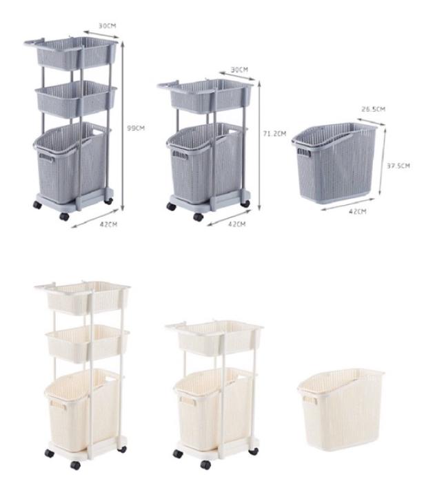 [HCM](tiết kiệm không gian) Kệ đa năng 3 tầng plastic chất lượng cao việt nhật cao cấp