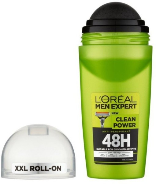 Lăn khử mùi nam Loreal Men Expert Clean Power 48h (50ml)