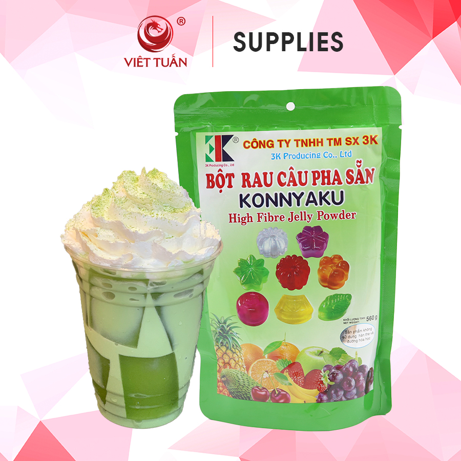 Bột Rau Câu Pha Sẵn Konnyaku 560g