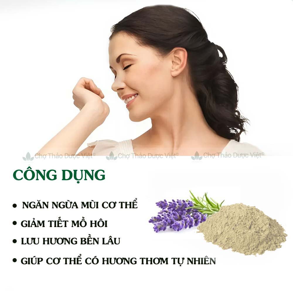 Bột tỏa hương 100g, kháng khuẩn, khử mùi hôi cơ thể, tạo hương thơm tự nhiên