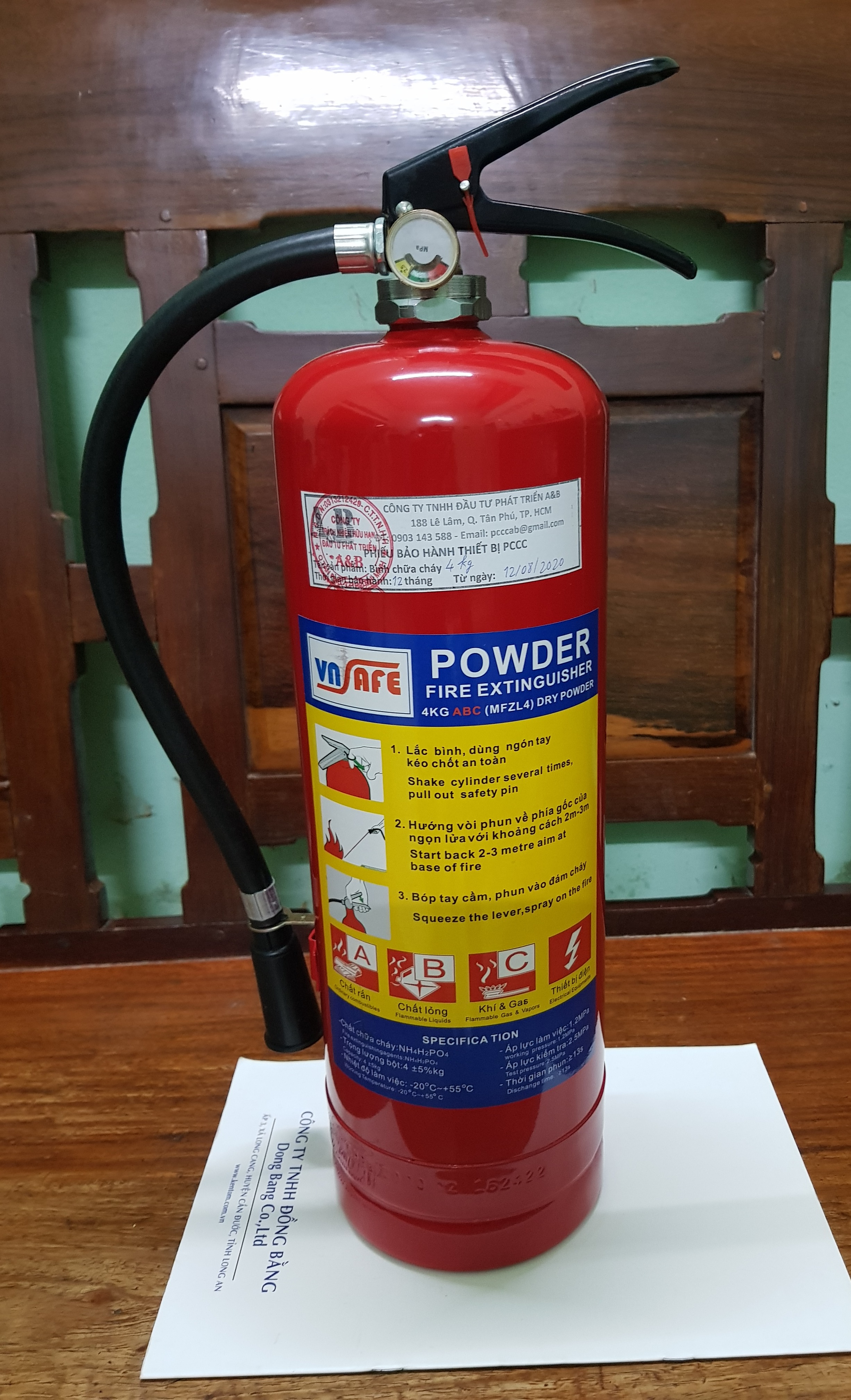 [HCM]Bình chữa cháy xách tay