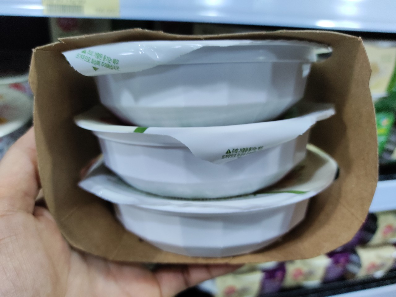 Cơm mầm gạo lứt hàn quốc 210g*3 bát - 발아현미밥