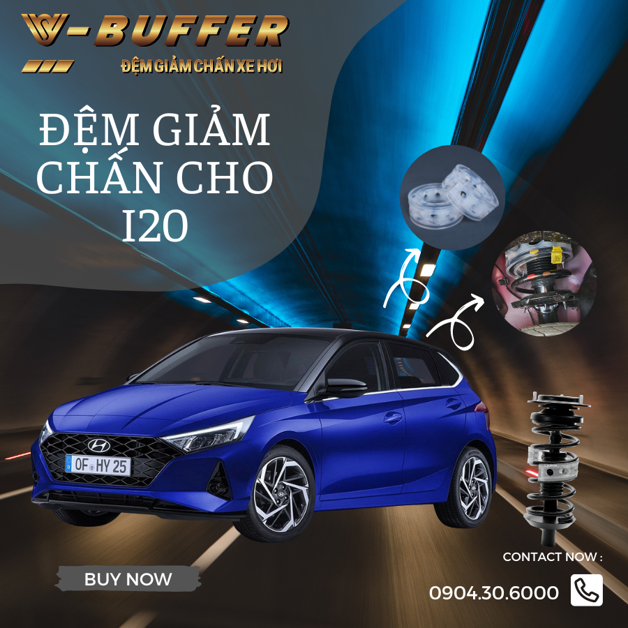 [Huyndai I20] Đệm cao su giảm chấn cho ô tô- bộ 4 chiếc