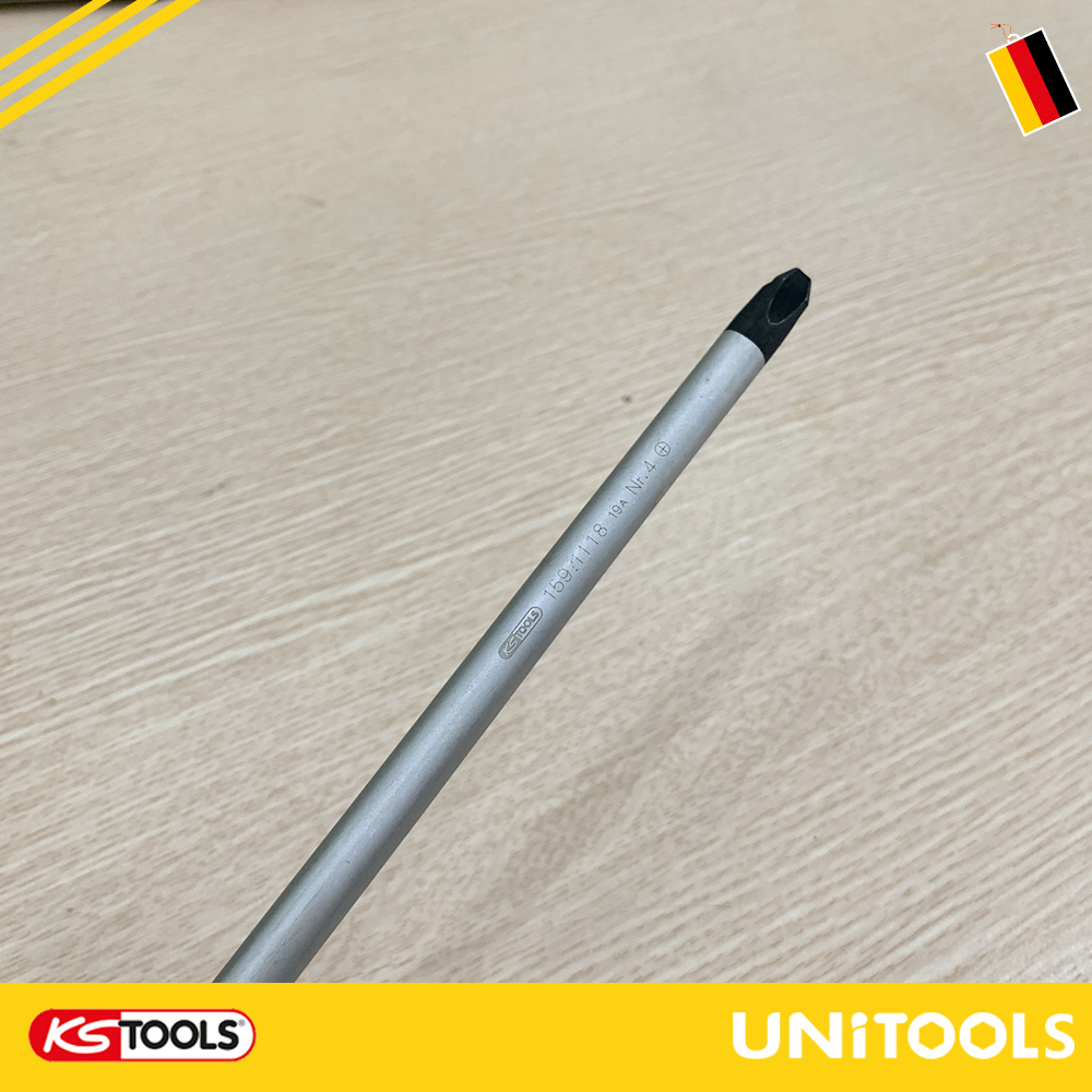 [100% Germany] Tô vít đầu 4 cạnh (pake) Ph4 KS Tools Germany 159.1118