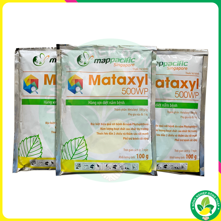 Thuốc Trừ Bệnh, Diệt Nấm Bệnh Mataxyl 500WP (gói 100g)