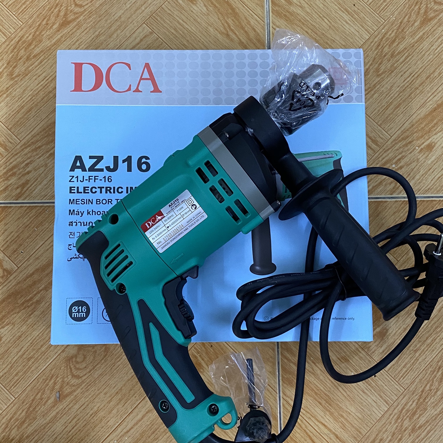 [HCM]Khoan 13mm DCA AZJ16 710W có chức năng búa