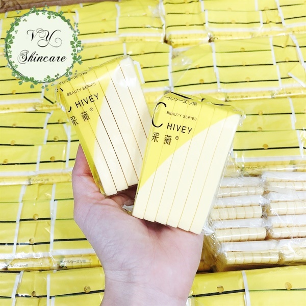 Miếng bông mút rửa mặt bọt biển Chivey