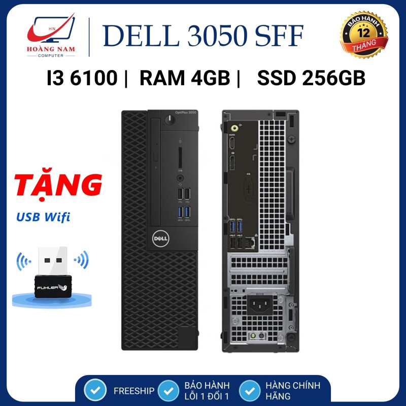 Bảng giá Cây Máy Tính Để Bàn Giá Rẻ, PC Đồng Bộ Dell Optiplex 3050 SFF Core i3 6100/Ram 4G/SSD 256GB - Bảo Hành 12 Tháng Phong Vũ