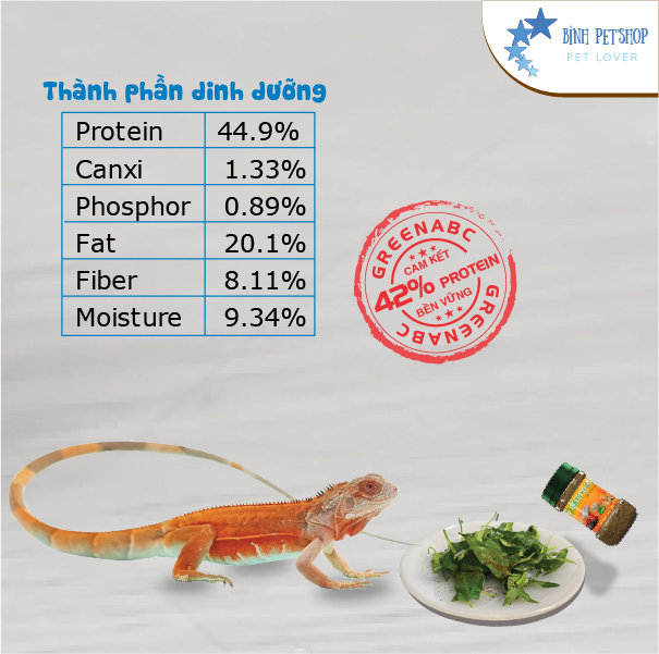 Thức ăn cho Bò Sát 200g - Bổ sung dinh dưỡng