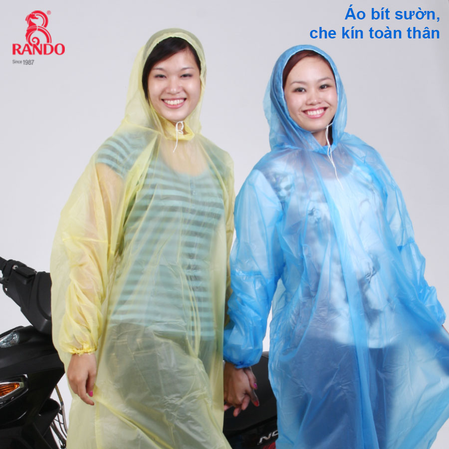 Áo mưa rando trong màu đa dụng hàng chính hãng