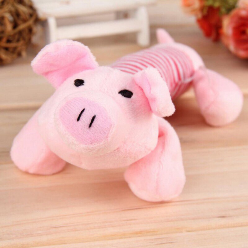 Đồ Chơi Gối Ôm Vịt/Heo Nhồi Bông Cho Chó Mèo