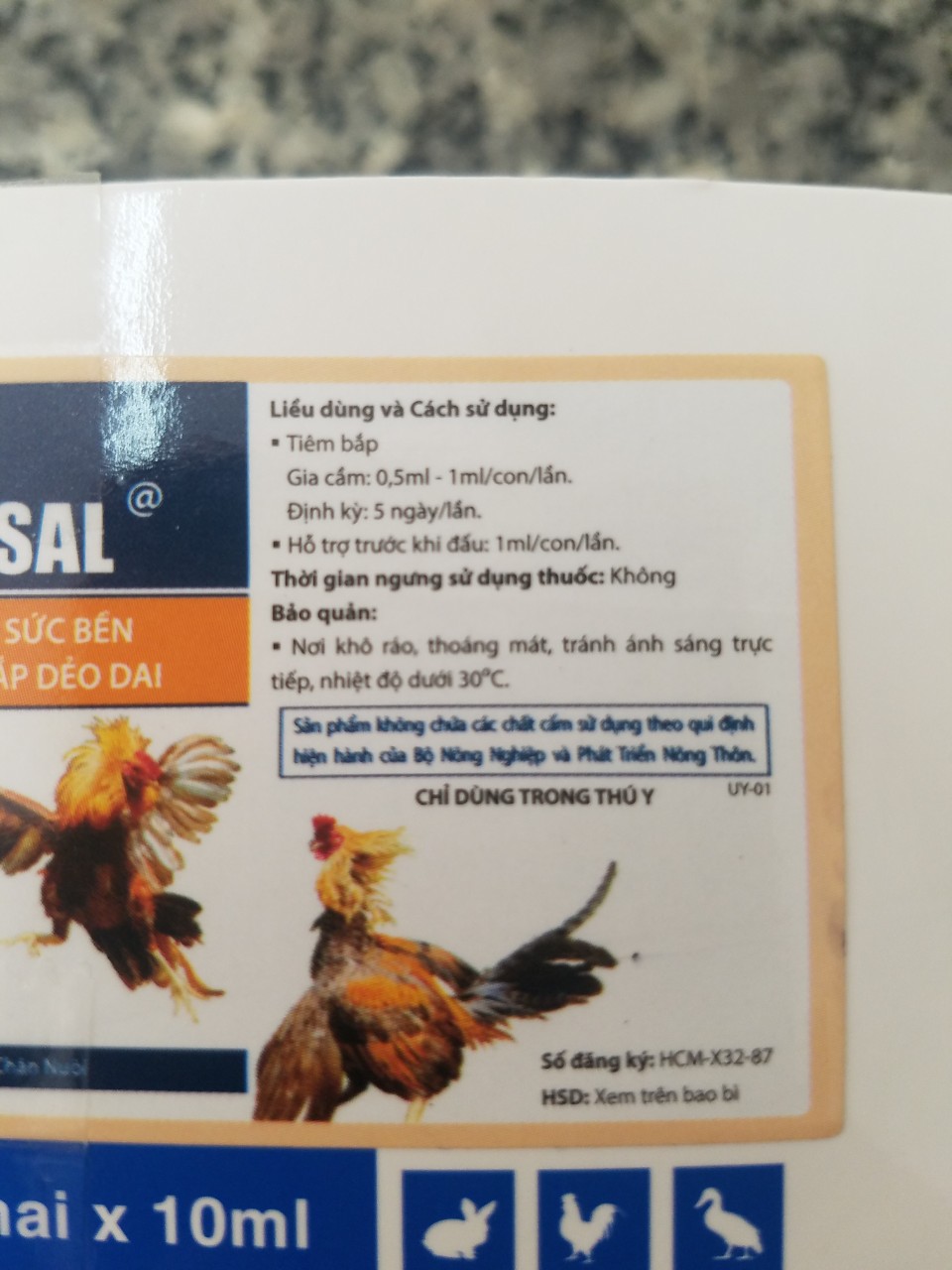 Tăng Bo Gà - Nutrisal UV- Combo 3 chai 10 ml