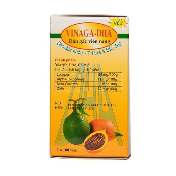 Dầu gấc Vinaga DHA - Sáng mắt, Đẹp da